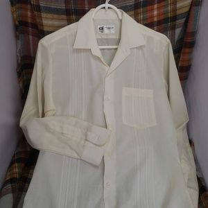 GQ international, vintage off white dress shirt